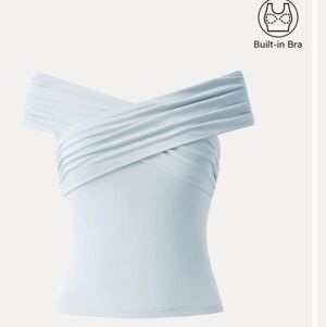 OGL Criss Cross, On Or Off Shoulder Brami (Built-in Bra) Top